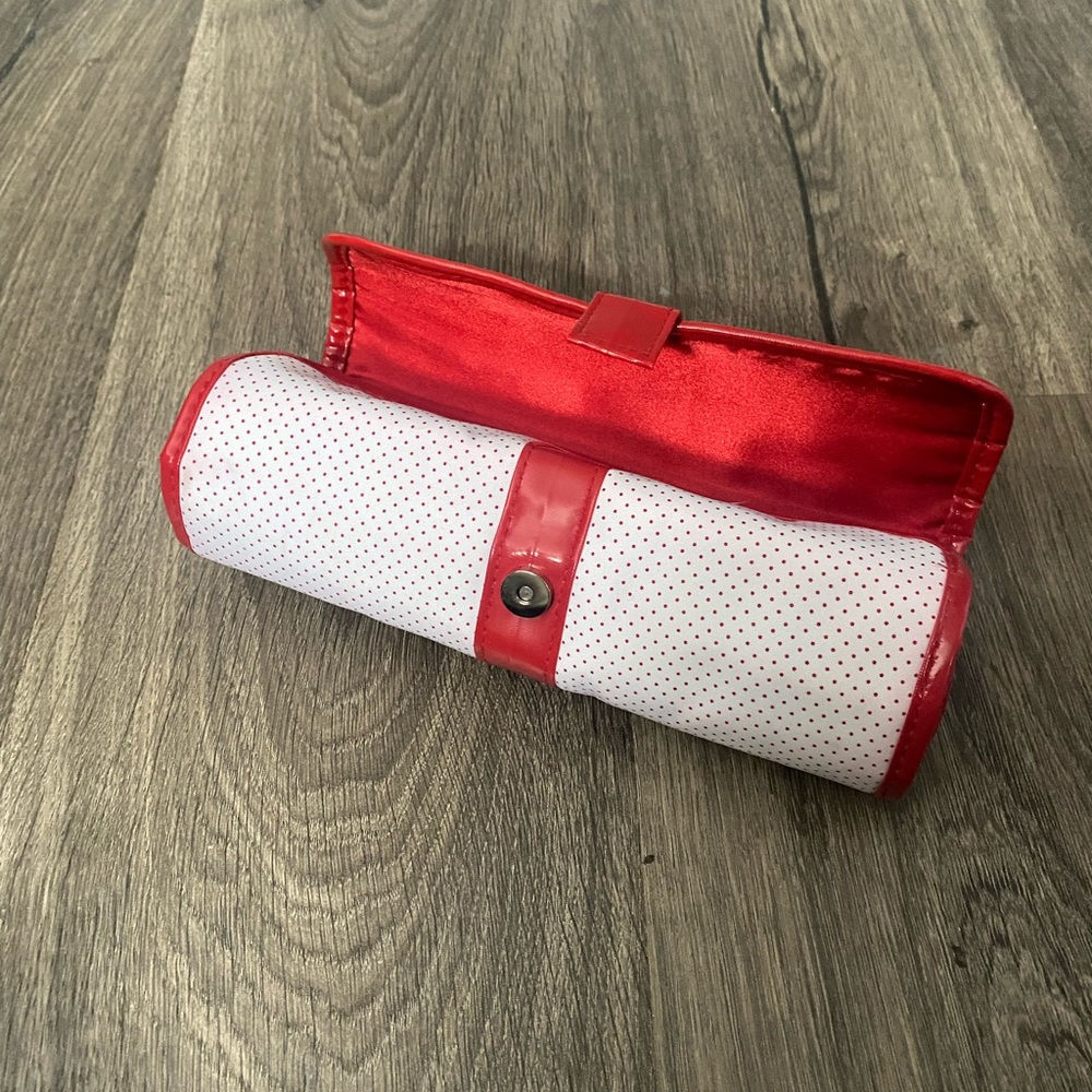 Roll Polka Dot Pencil Case / Clutch Mini Purse